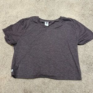 Senita Crop Open Back Tee